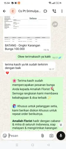 Testimonial Papan Bunga minahasa