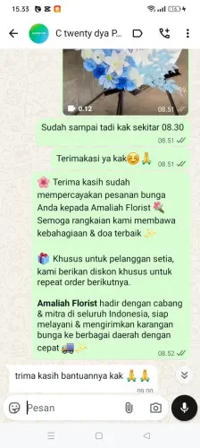 Testimonial Standing Flower minahasa